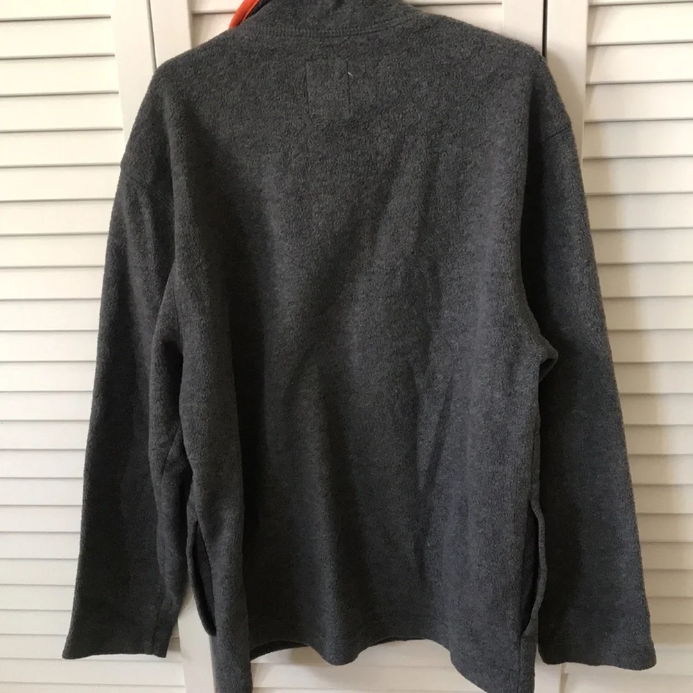 Old Navy boys fleece size‎ M grey with orange